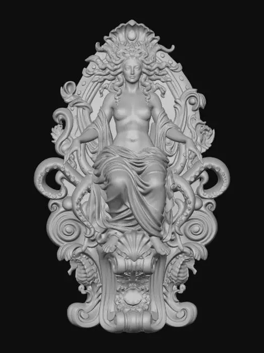 3D model for Coral Throne Queen