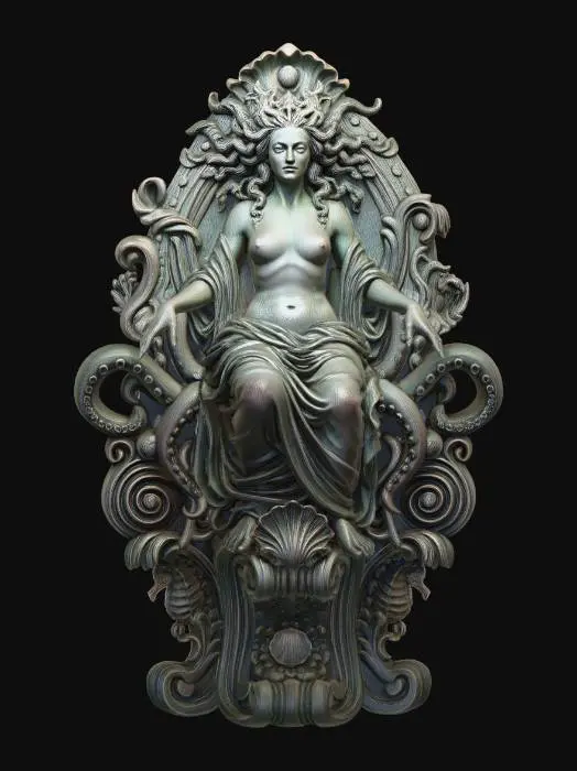 3D model for Coral Throne Queen