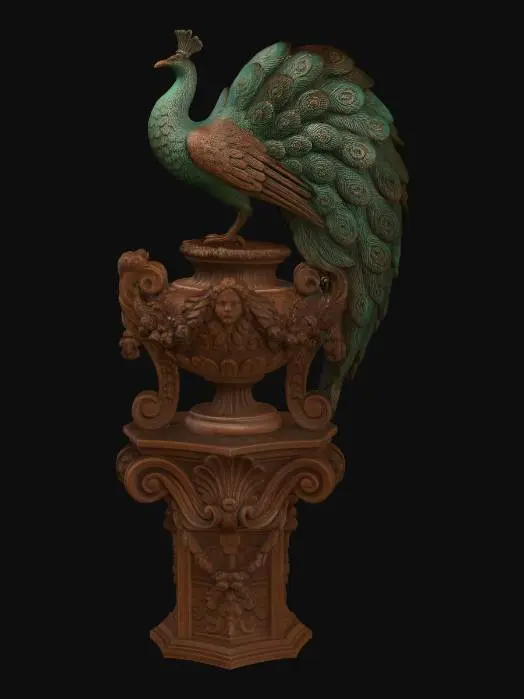 3D model for Ornate Peacock