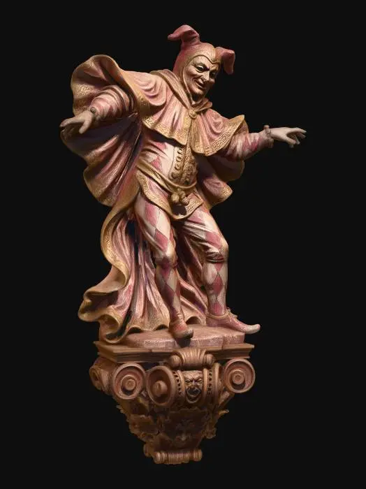 3D model for Harlequin on Pedestal