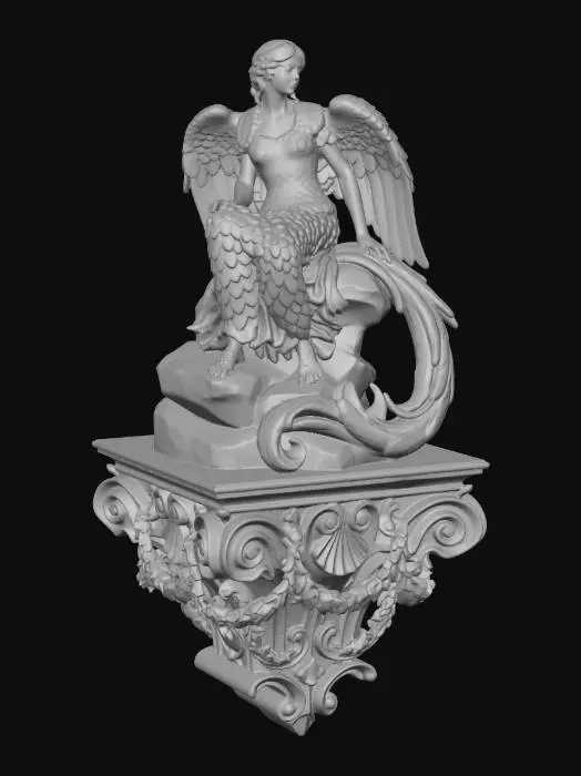 3D model for Azure Seraph