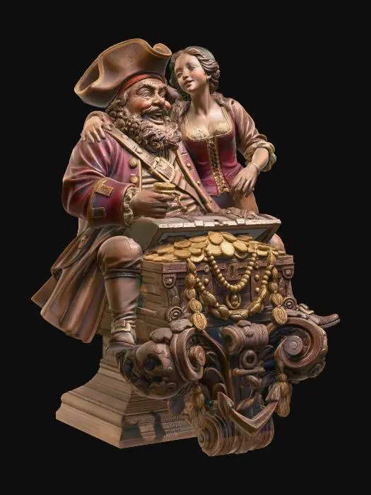 3D model for Pirate Duo Treasure Chest