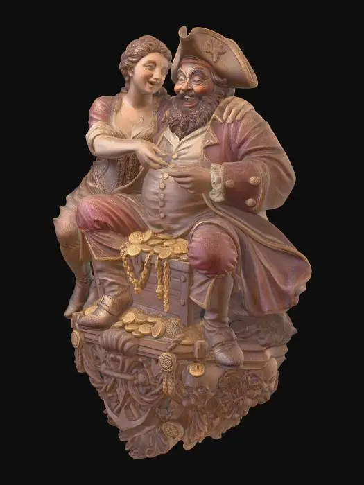 3D model for Pirate Duo Treasure Chest 2