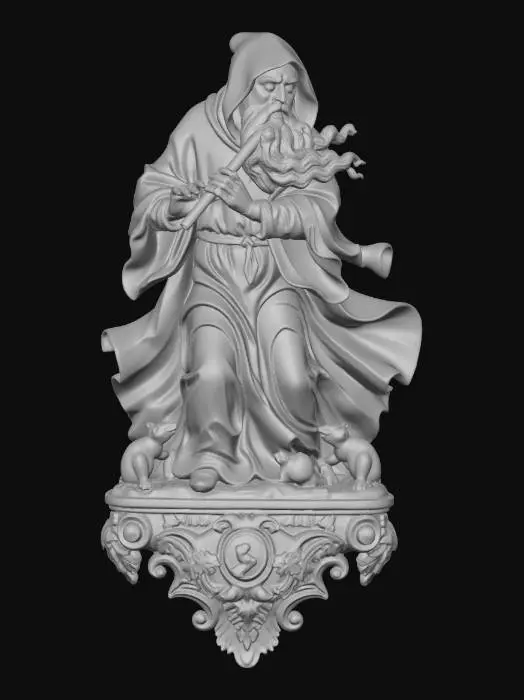 3D model for Flute Playing Sage