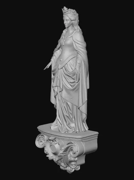 3D model for Crowned Madonna