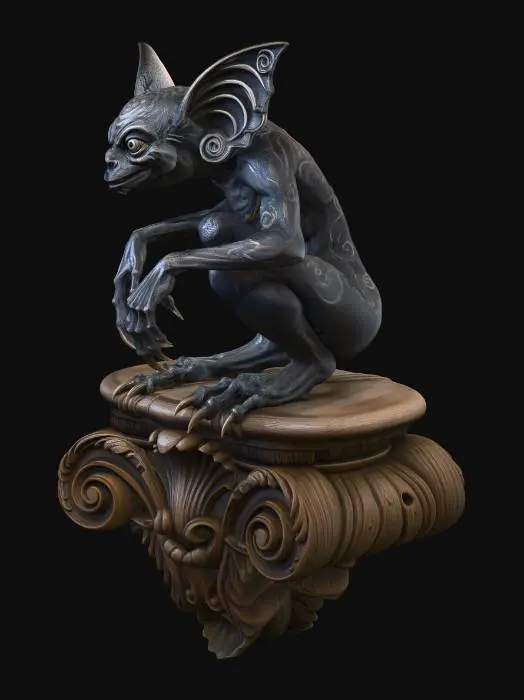 3D model for Tribal Gargoyle