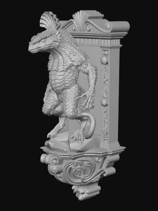 3D model for Reptilian Guardian