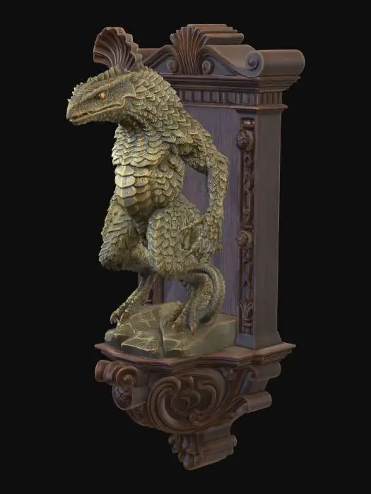 3D model for Reptilian Guardian