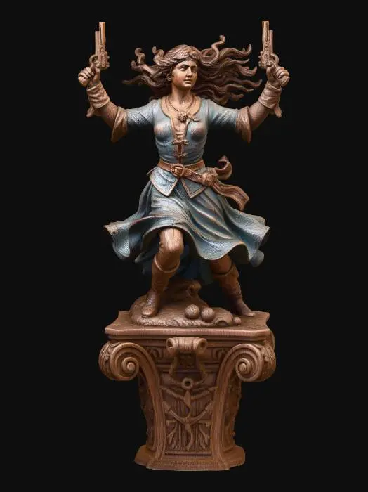 3D model for Gunslinger Maiden