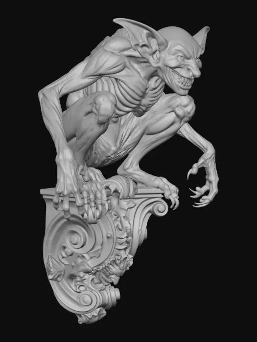 3D model for Gargoyle Guardian
