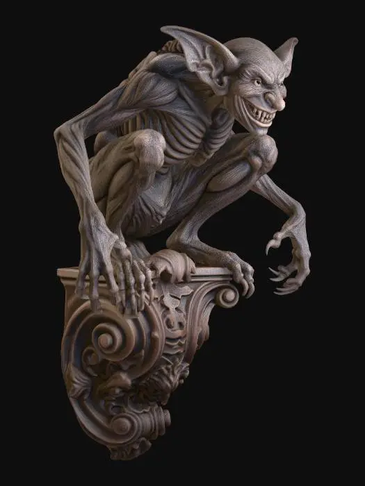 3D model for Gargoyle Guardian