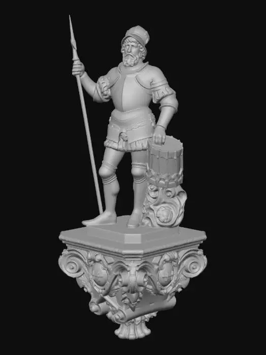3D model for Drummer Knight