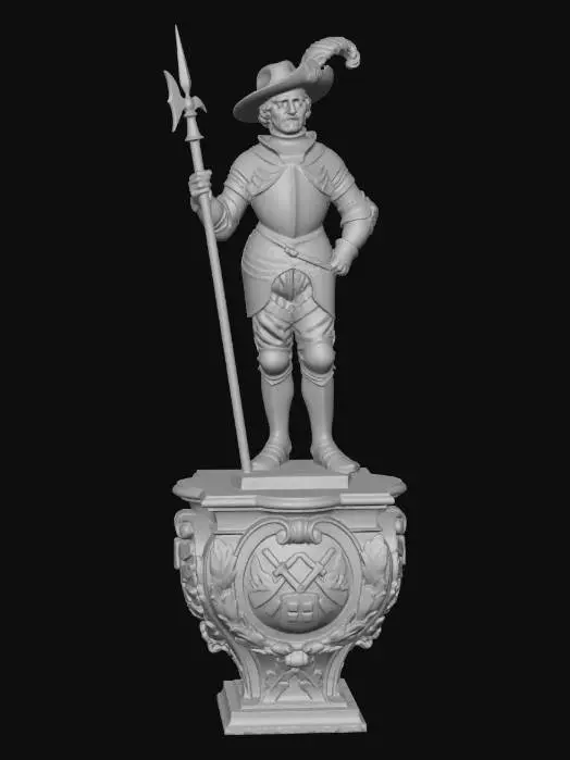 3D model for Armored Pikeman