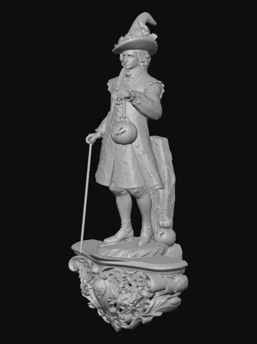 3D model for Pumpkin Lantern Guardian