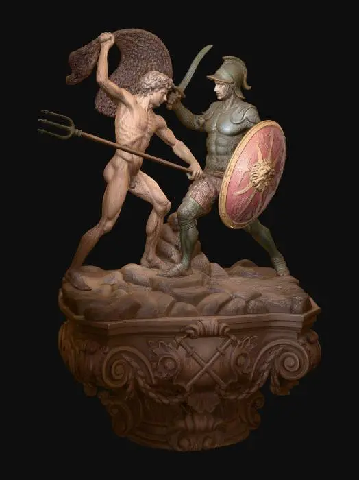 3D model for Trident and Shield Duel