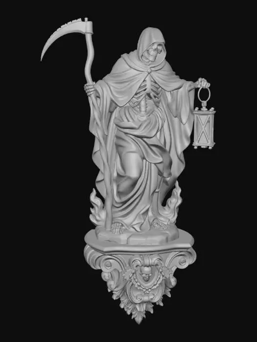 3D model for Grim Reaper with Lantern
