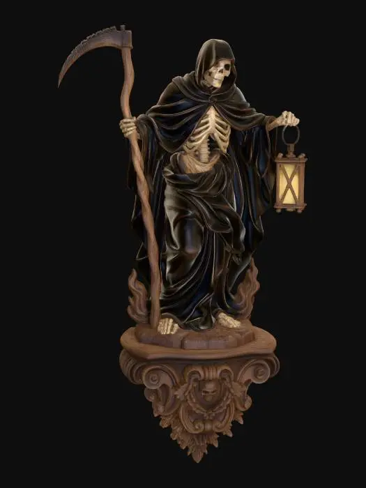 3D model for Grim Reaper with Lantern