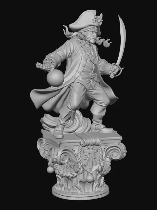 3D model for Pirate Captain