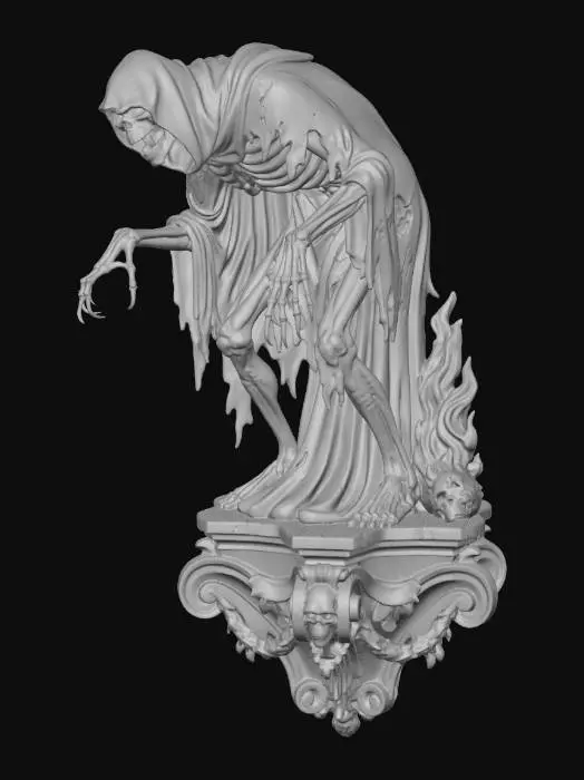 3D model for Grim Wraith on a Plinth