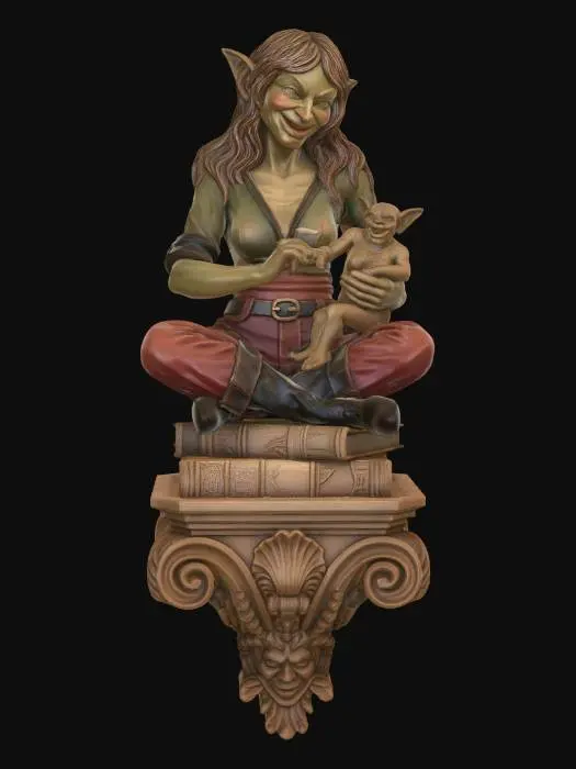 3D model for Bookbound Guardian