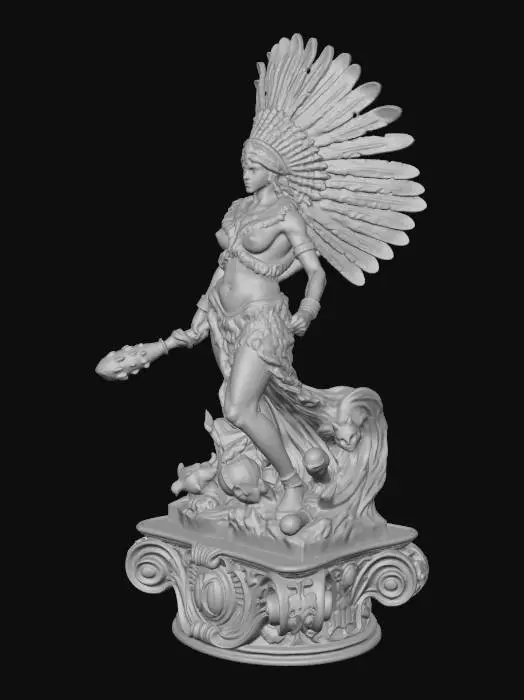 3D model for Feathered Sun Warrior