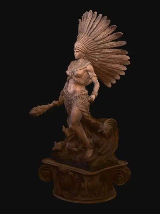 3D model for Feathered Sun Warrior