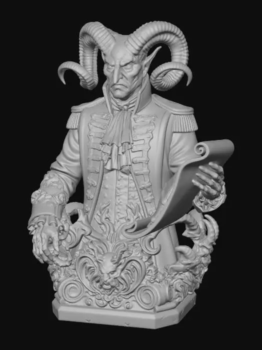 3D model for The Horned Archivist