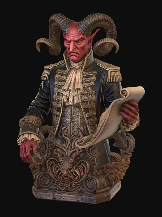 3D model for The Horned Archivist