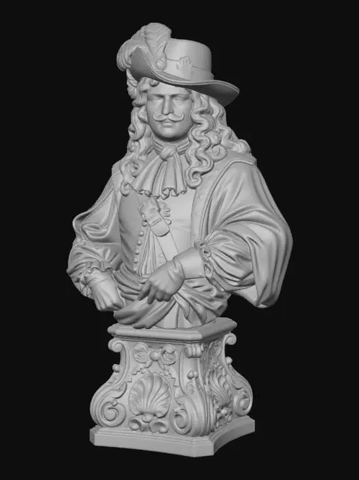 3D model for Dashing Musketeer