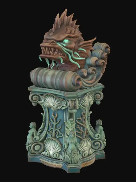 3D model for Abyssal Rococo Dragon