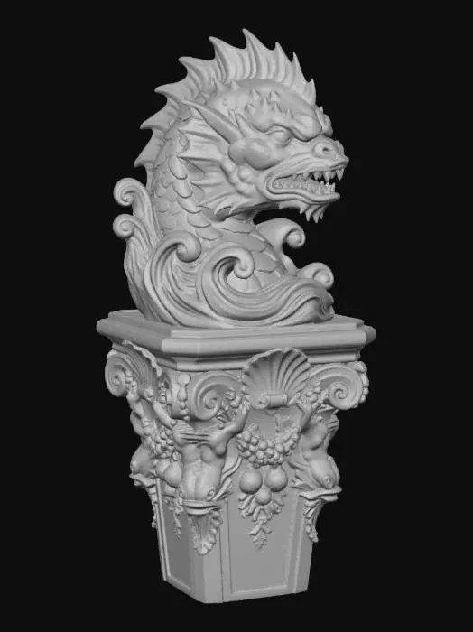 3D model for Abyssal Leviathan