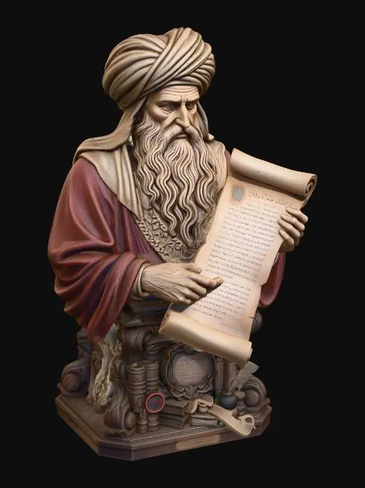 3D model for Scribe of the Scrolls