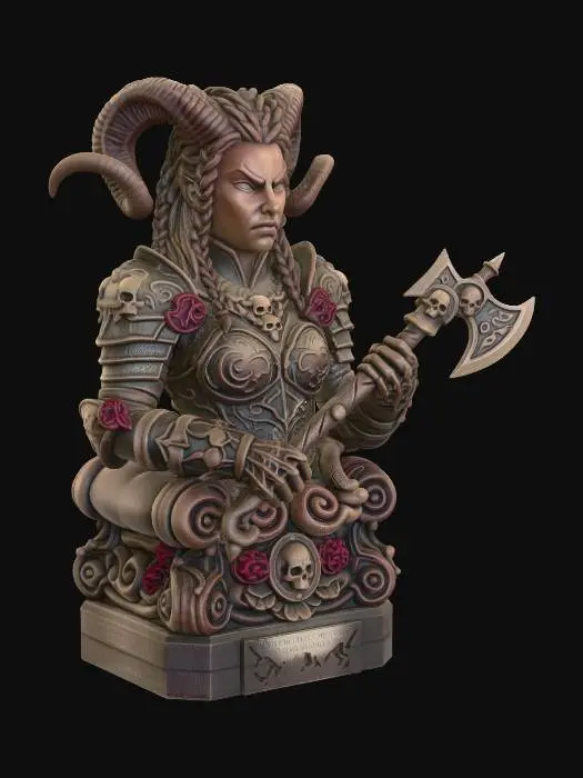 3D model for The Horned Demon Huntress