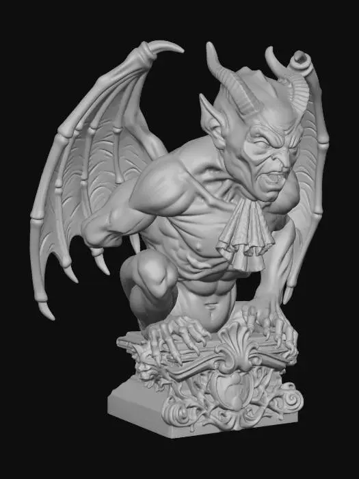 3D model for Gargoyle Guardian Bust