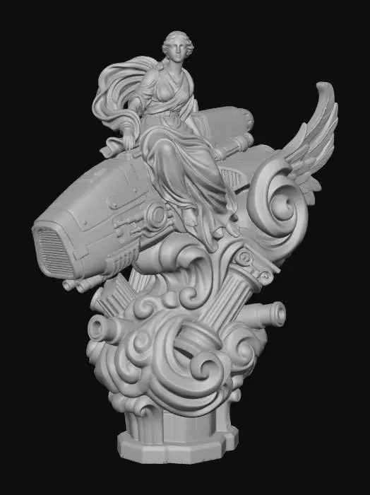 3D model for Goddess of the Steamworks