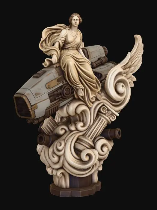 3D model for Goddess of the Steamworks