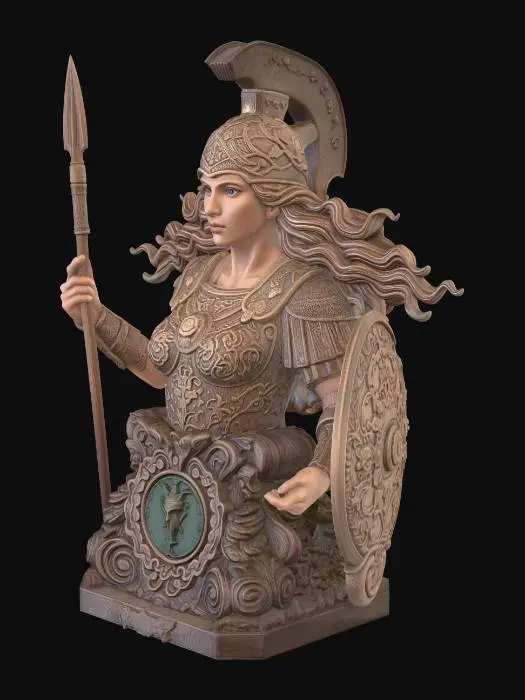 3D model for Athena in Armor