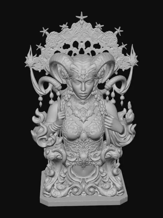 3D model for Horned Empress
