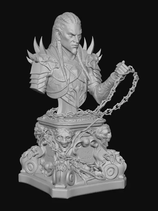 3D model for Frostbound Warlord