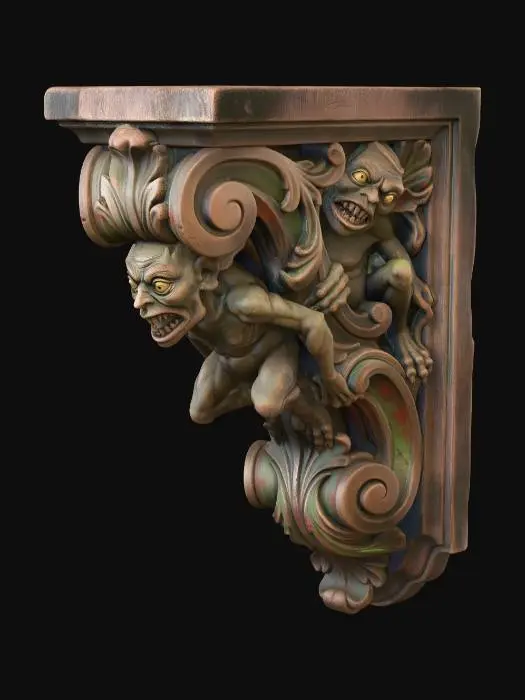 3D model for Rococo Gremlin Corbel