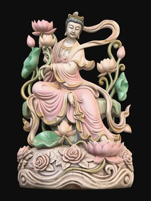 3D model for Guanyin on the Lotus Throne