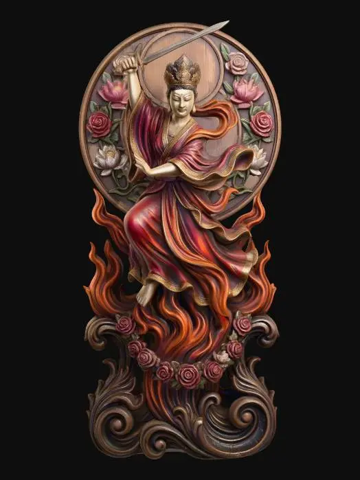 3D model for Flamebound Queen