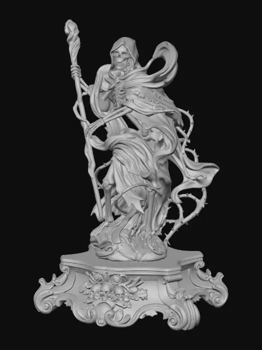 3D model for Necromancer Statue