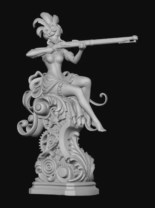 3D model for Clockwork Huntress