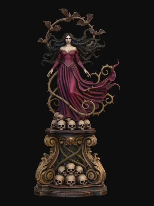 3D model for Crimson Queen of the Skull Throne