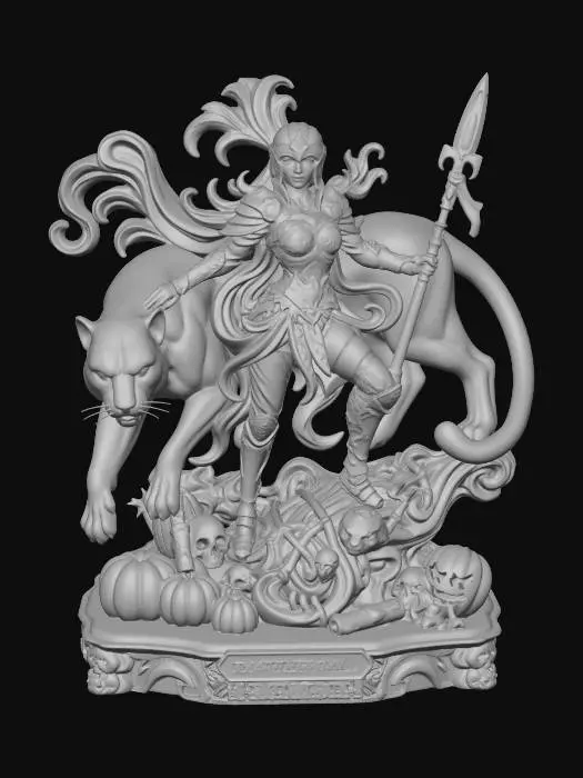 3D model for Fierce Huntress and Panther