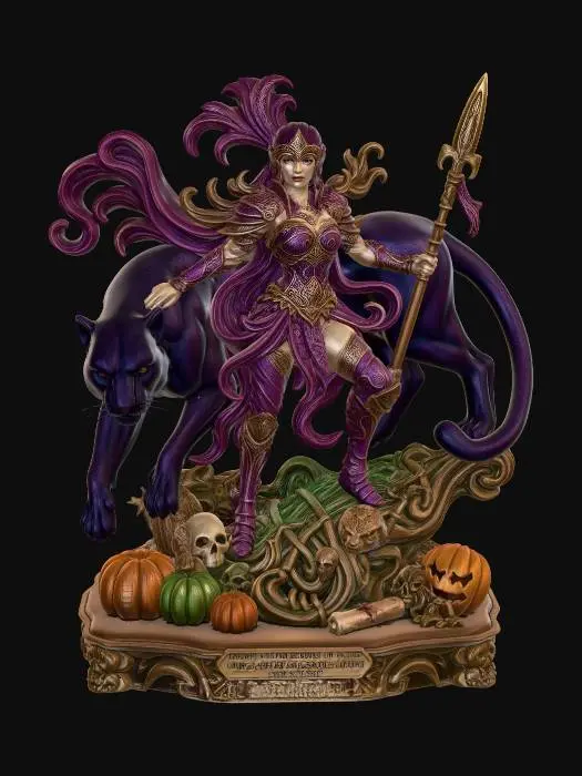 3D model for Fierce Huntress and Panther