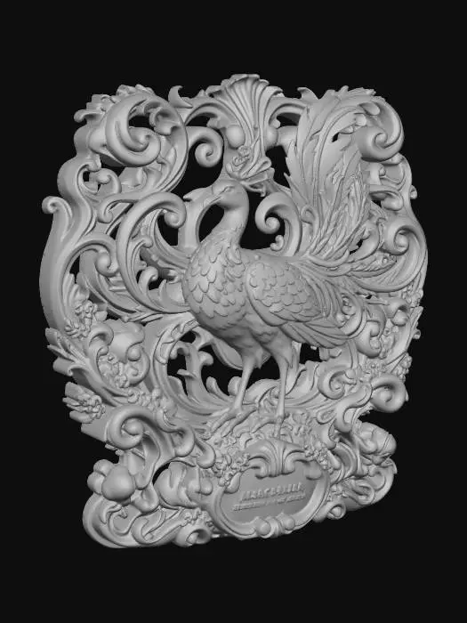3D model for Rococo Peacock