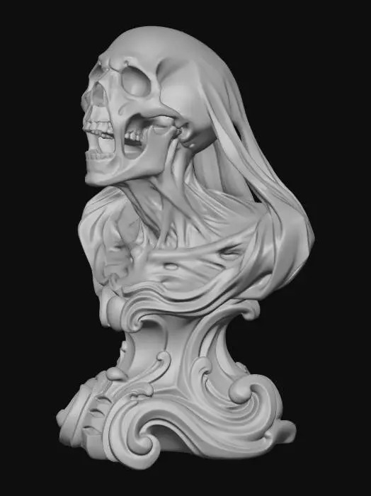 3D model for Whispering_Skeleton_Bust