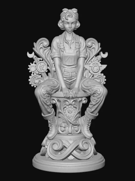 3D model for Clockwork_Worker_Pinup